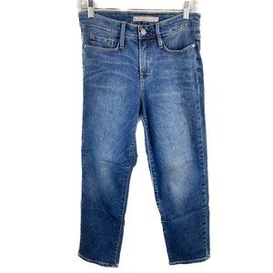 Athleta Sculptek Womens Slim Straight Lapis Blue Wash Jeans Size 6